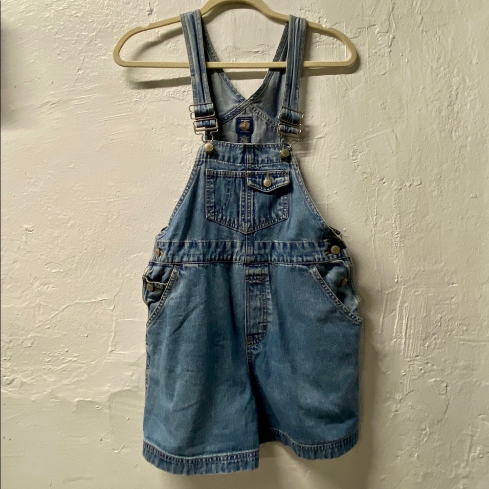 Vintage gap shortalls overalls denim 90s